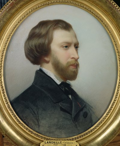 Portret van Alfred de Musset, 1854 door Charles Landelle